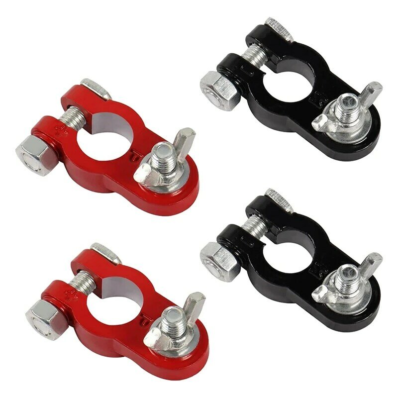 Battery Terminal Cable 10AWG Auto Battery Lead Aluminum Alloy Connector Clamp For Automotive Solar RV