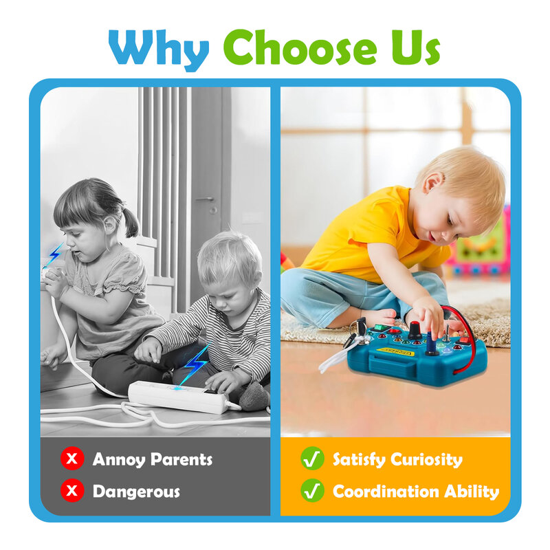 Montessori mainan papan sibuk untuk balita, hadiah untuk bayi usia 3 tahun anak laki-laki dan perempuan, mainan belajar pendidikan, mainan bepergian balita