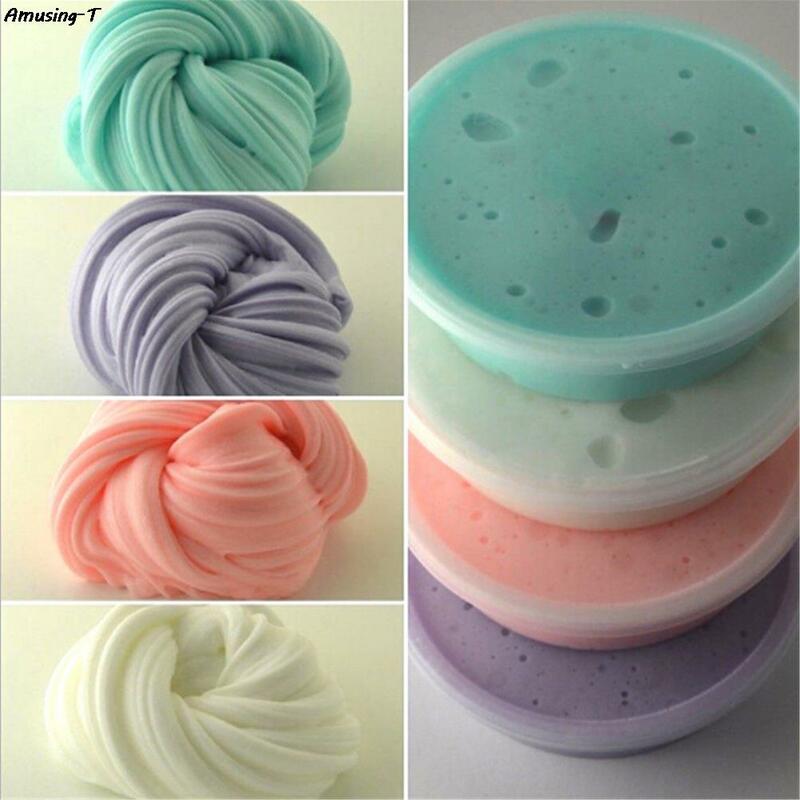 Colorido Slime Clay Toy for Kids, DIY Slime Clay, Fluffy Floam, perfumado, alívio do estresse, sem bórax, algodão, lama, liberação