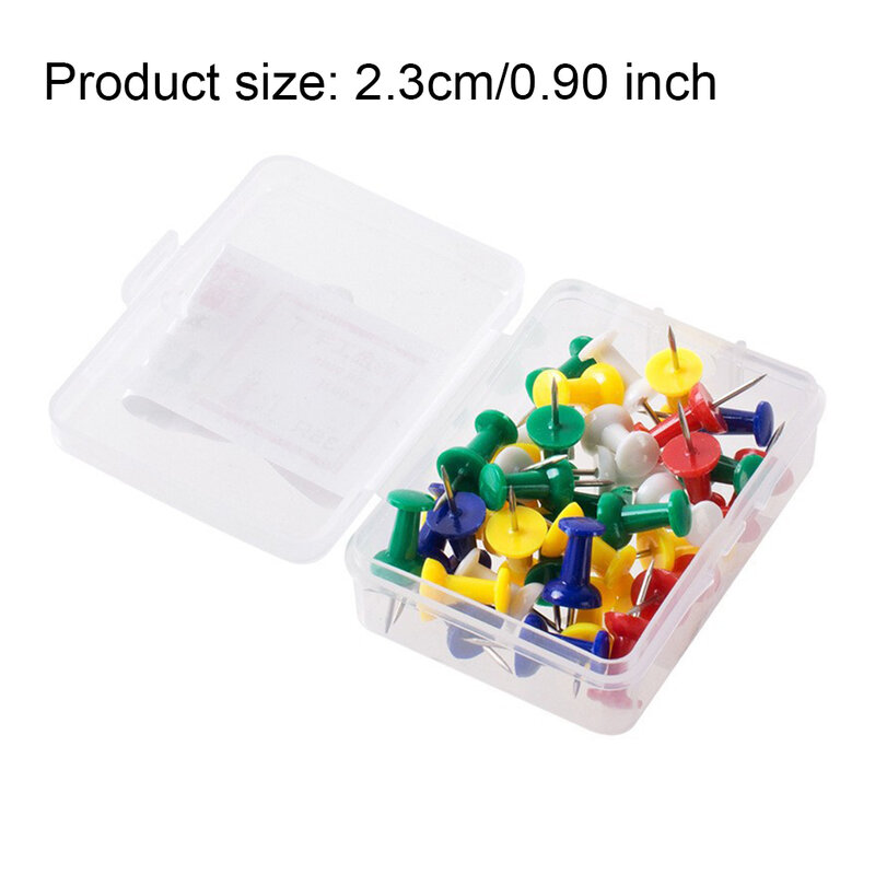 Durável Push Pin Set para Pinturas Multicolor, fácil de reutilizável Conveniente Thumbtacks resistente, 35 PCs
