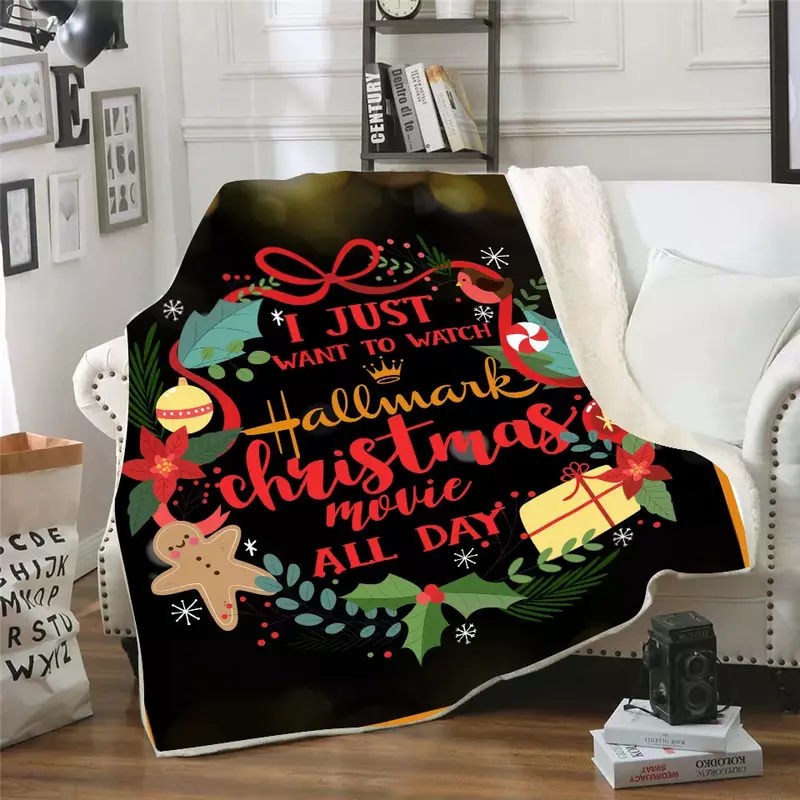 Weihnachts wurf Decke Weihnachts dekor Geschenk, Mikro faser Rentier Santa Claus Flanell Decke Reise decke für Geschenk Couch Sofa