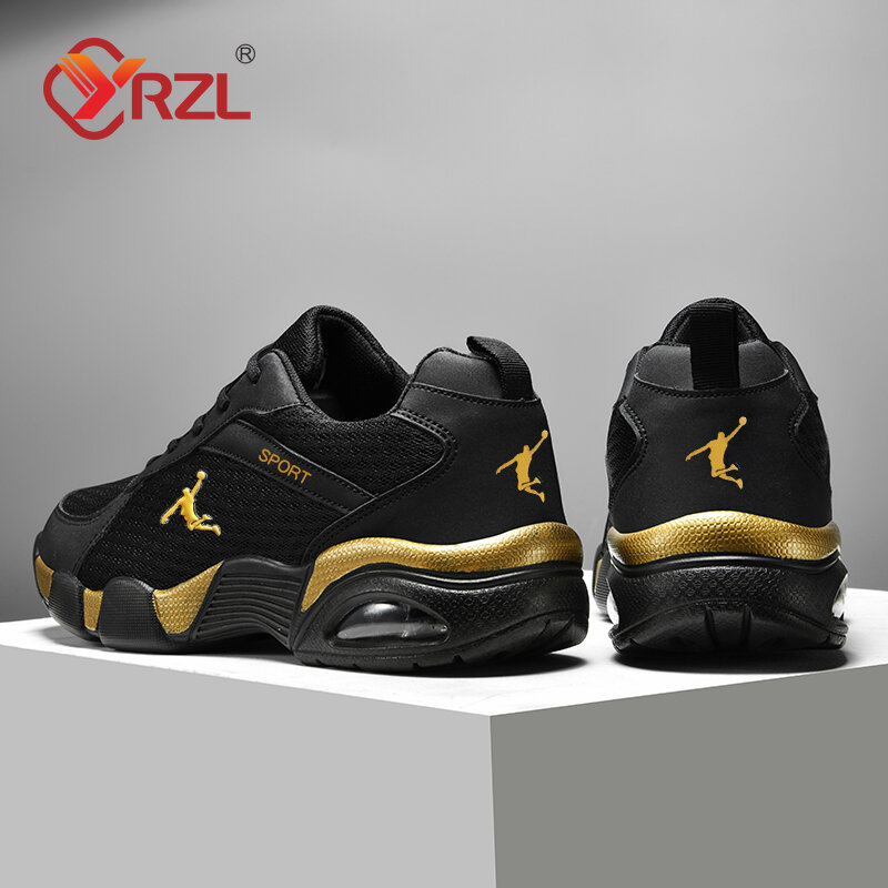 YRZL-Zapatillas deportivas transpirables para hombre, calzado deportivo de suela blanda, cómodo, para correr, para exteriores, novedad de 2024