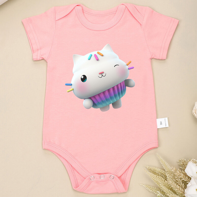 Cartoon Cute Baby Girl Clothes American Style Animation Popular Newborn Boy Bodysuit Fashion Trend Summer Cotton Infant Outfits