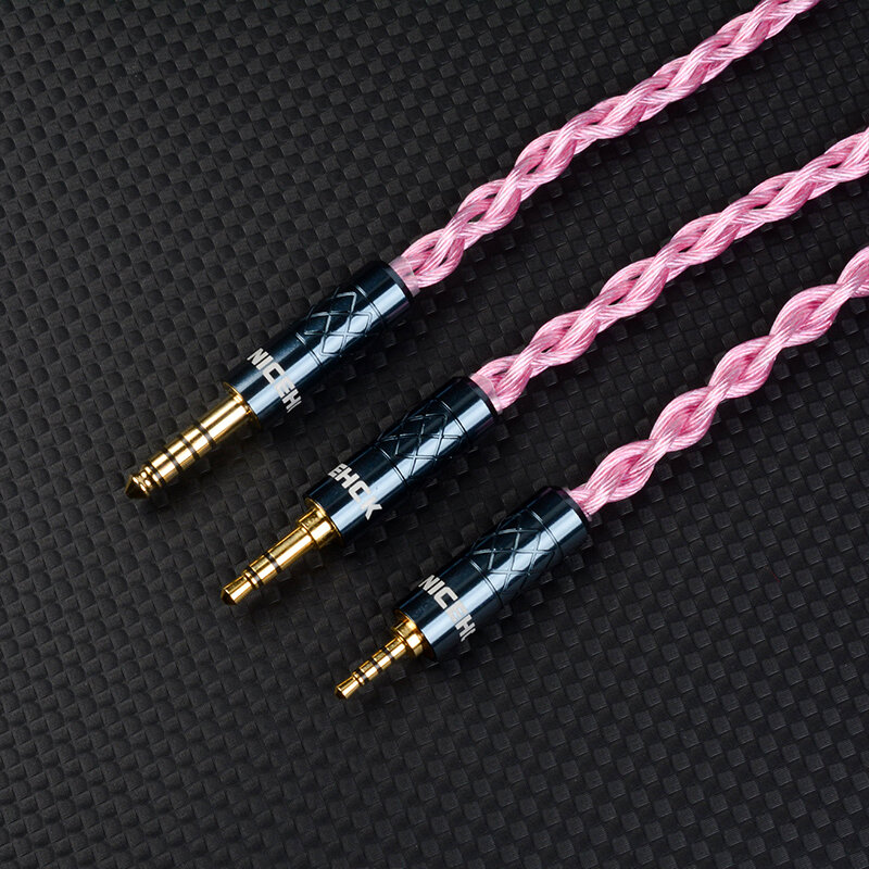 NiceHCK Sakura-Cable de auriculares HIFI 7N, chapado en plata, OCC, aleación chapada en plata, 7N OCC, 3,5/2,5/4,4mm, MMCX/2Pin para EA500 Blessing