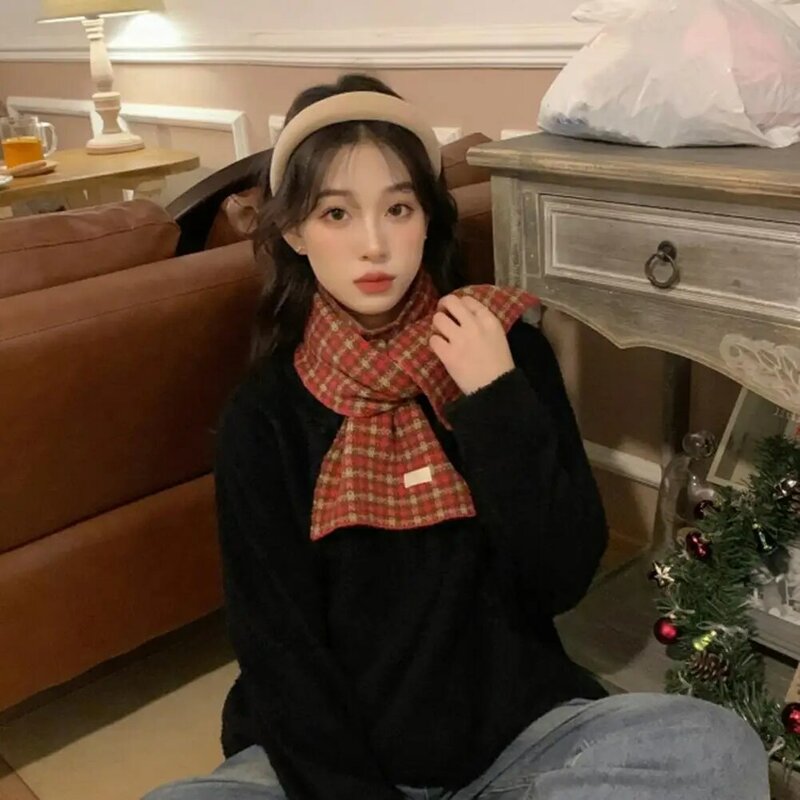 Универсальная шаль, яркий уютный зимний шарф, мягкий удобный утолщенный теплый модный аксессуар для женщин, подарок на Рождество и новый год