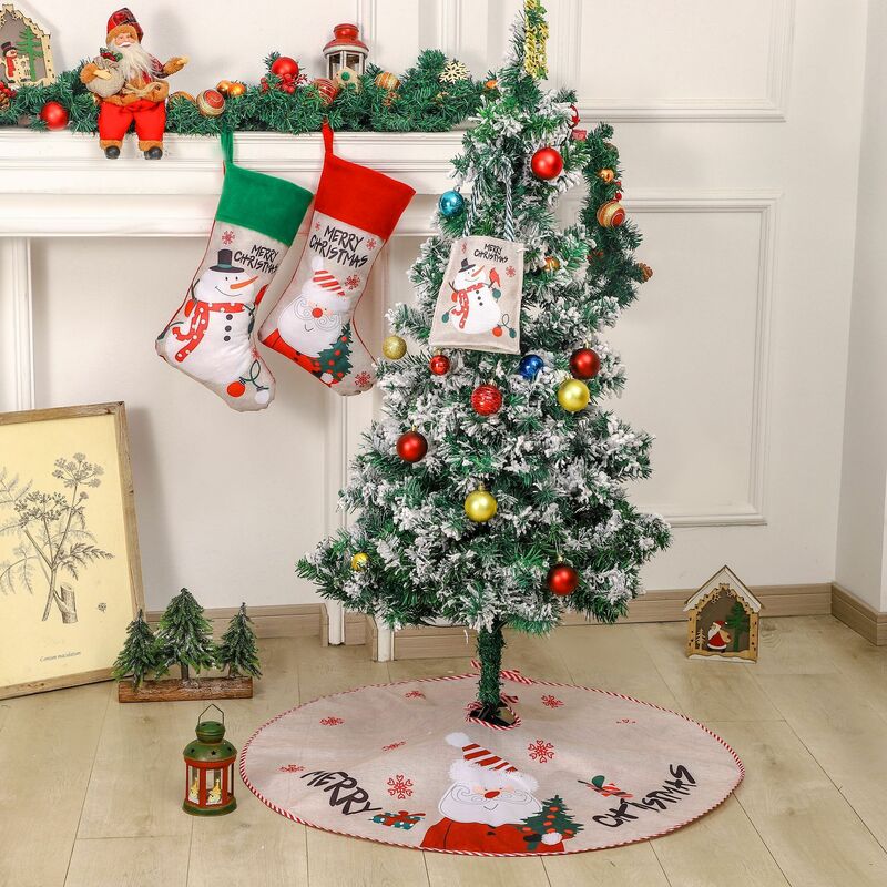 Natal Gift Candy Bag, Papai Noel, boneco de neve, bolsa, decoração do partido, novo