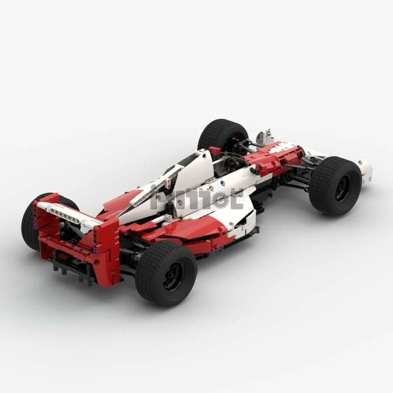 Moc-101407 elton senna f1 racing app fernbedienung 819 stücke elektronische beschreibung spleißen baustein technologie montage