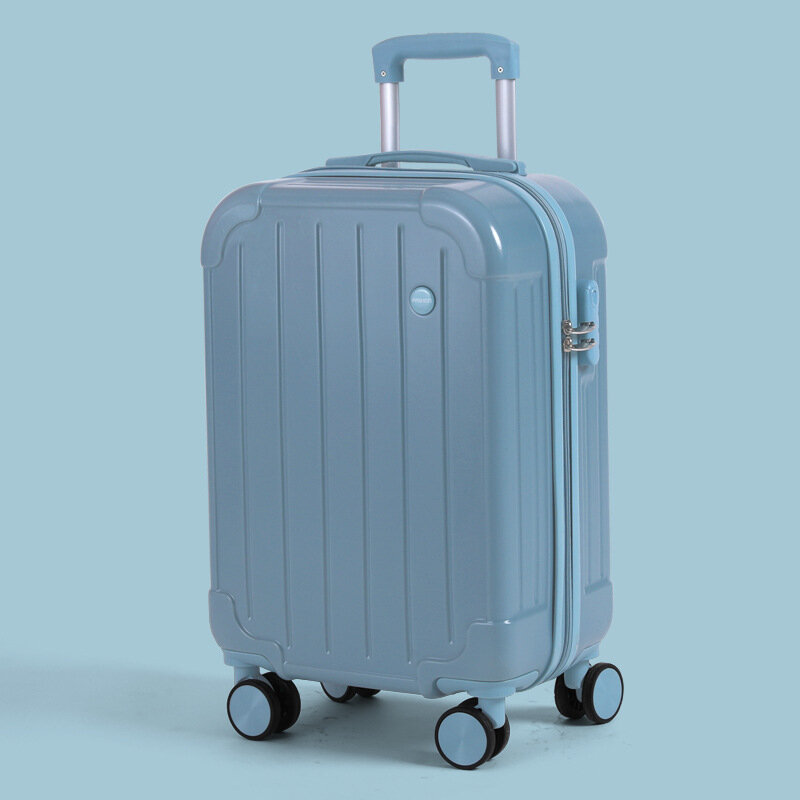 범용 휠 트롤리 케이스 여성용 여행 가방, 20 인치 탑승 케이스, 인터넷 유명인 가죽 가방