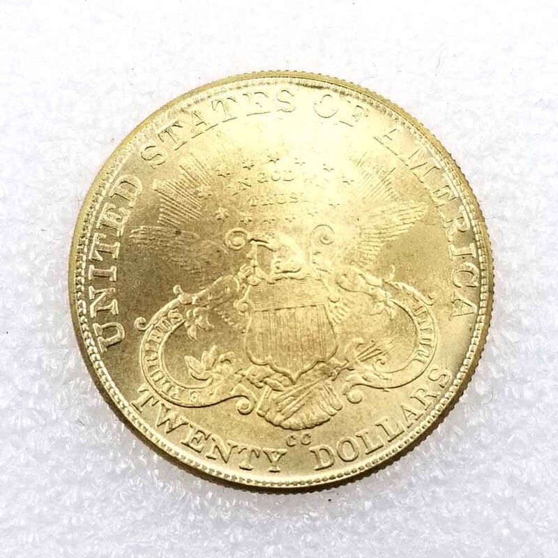 Luxury 1883 US Liberty TWENTY-Dollars Funny Couple Art Coin/Nightclub Decision Coin/Good Luck Commemorative Pocket Coin+Gift Bag