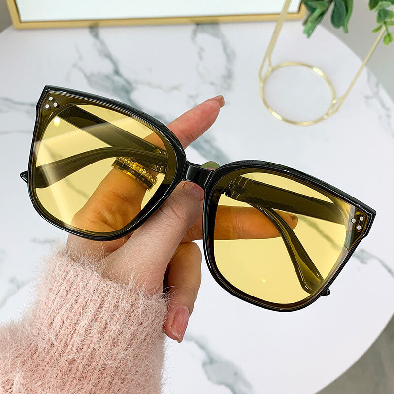 Gafas de sol polarizadas de marca de lujo para mujer y hombre, lentes de sol plegables a la moda, montura redonda Vintage, UV400, 2023