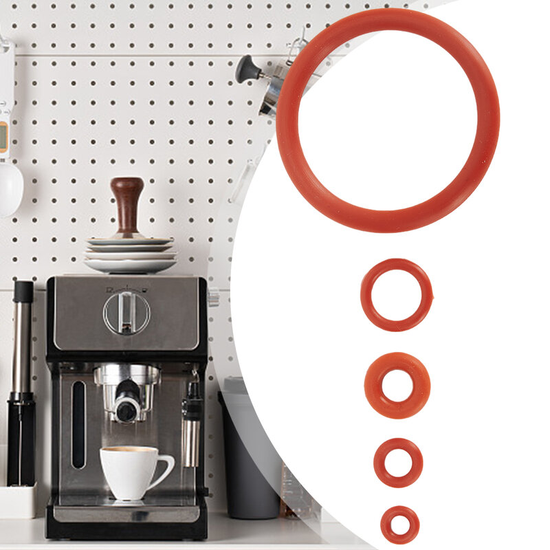 Silicone vedação O-ring para Saeco máquina de café automática, Junta, Conector do bocal, Borracha, Parte, Anti vazamento, 15pcs
