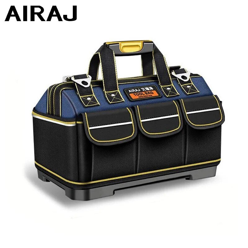 AIRAJ Multifunctional Tool Bag Large Capacity Oxford Canvas Waterproof Bag Wear-Resistant Tool Repair Storage Electrician Bag