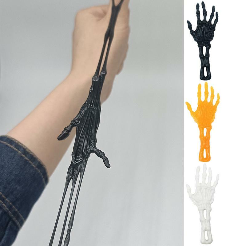 10 stücke elastisch dehnbare klebrige Skelett Hände Wand klettern Knebel Streich Spielzeug für Kinder Halloween Dekoration