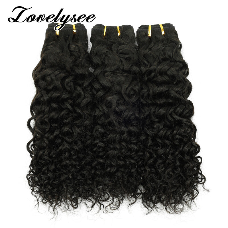 Water Wave Hair Weft Extensions Double Weft Human Hair Extensions Hand Tied Weft Hair Extensions Sew In 100% Remy Human Hair