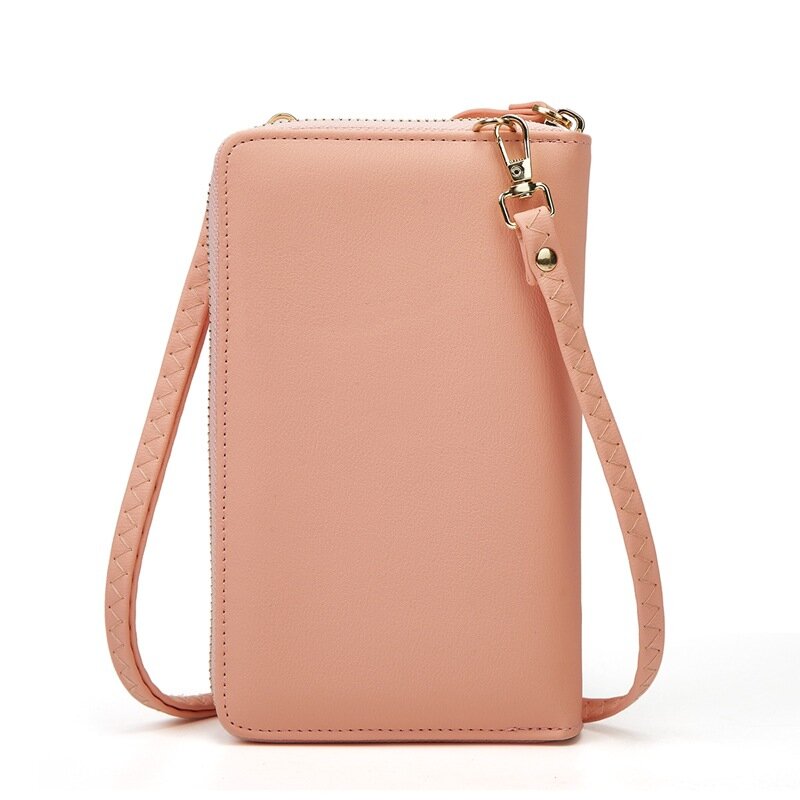 Женская Компактная сумка, женская сумка через плечо, кошелек для монет в стиле ретро, держатель для карт, сумка на молнии, карман с клапаном для мобильного телефона