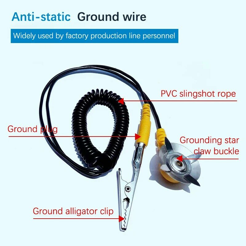 Anti statisches Erdung gerät Gummi-Funkkissen-Erdung kabel Werkzeug für elektrische Prüfgeräte