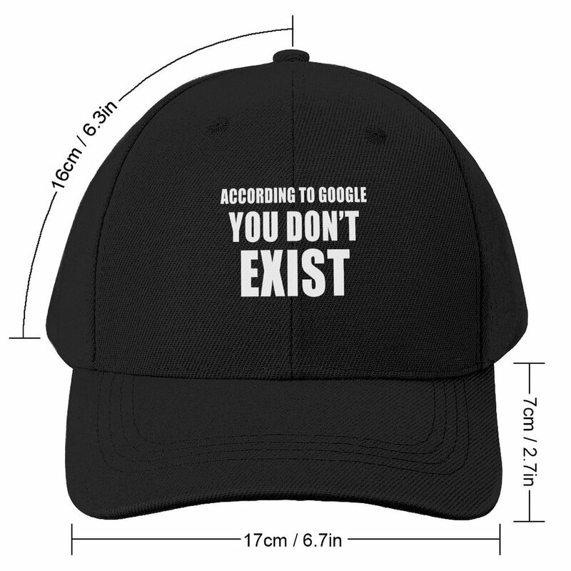 구글, You Don'Exist-Grey's 야구 모자, 남성 비치 모자, 패션 비치 크리스마스 모자, 여성 골프 모자