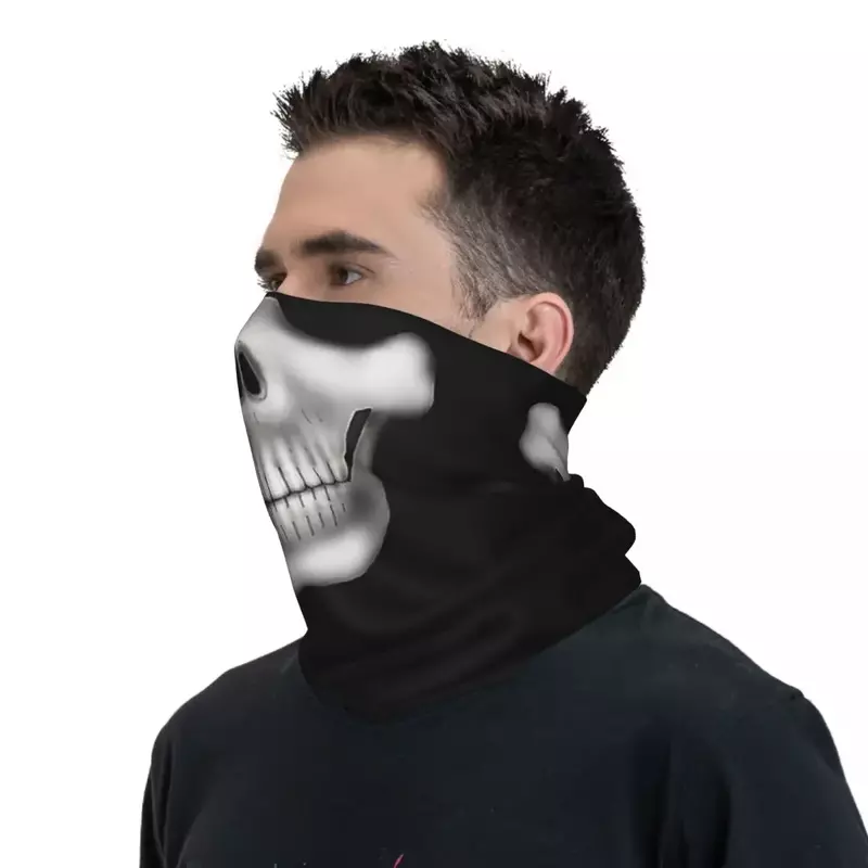 Masque facial multi-usage imprimé crâne pour hommes et femmes, bandana, écharpe, coupe-vent, cou, visage, équitation, adulte