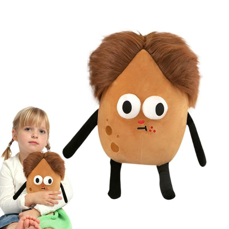 Plush Potato Pillow Stuffed Potato Pillow With Funny Expression Vivid Vegetable Doll Skin-Friendly For DormitoryBedroom Study