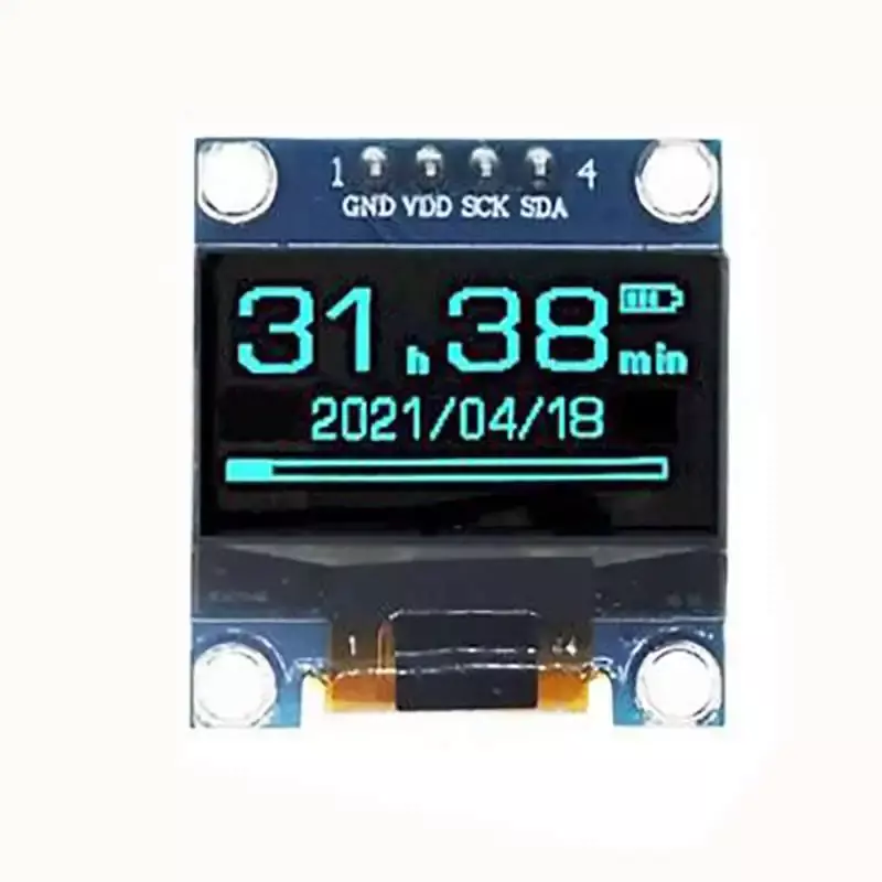 OLED ЖК-модуль 0,96 дюйма I2C SSD1315 128X64, 0,96 дюйма, белый/синий/желтый + синий, 5 В/3,3 В OLED-дисплей для Arduino