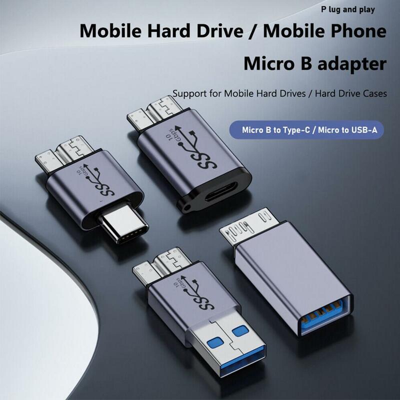 محول حافظة قرص صلب محمول ، USB A ، C إلى مايكرو B ، 10 جيجابايت في الثانية ، سرعة فائقة ، محول مزامنة البيانات ، نوميتور 3 ، s5 ، سامسبرج ، لين Z6I9
