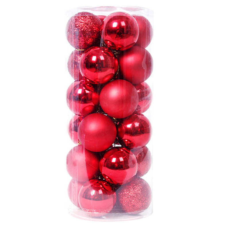 飛散防止クリスマスツリーボール、光沢のあるボール、フック付きに簡単、木の装飾用品