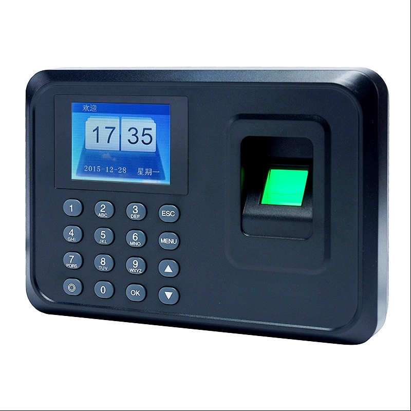 Mesin Absensi Sidik Jari Biometrik 2.4 Inci Pemindai Jari USB Loker Kartu Waktu Kata Sandi Perangkat Lunak Gratis untuk Sistem Keamanan