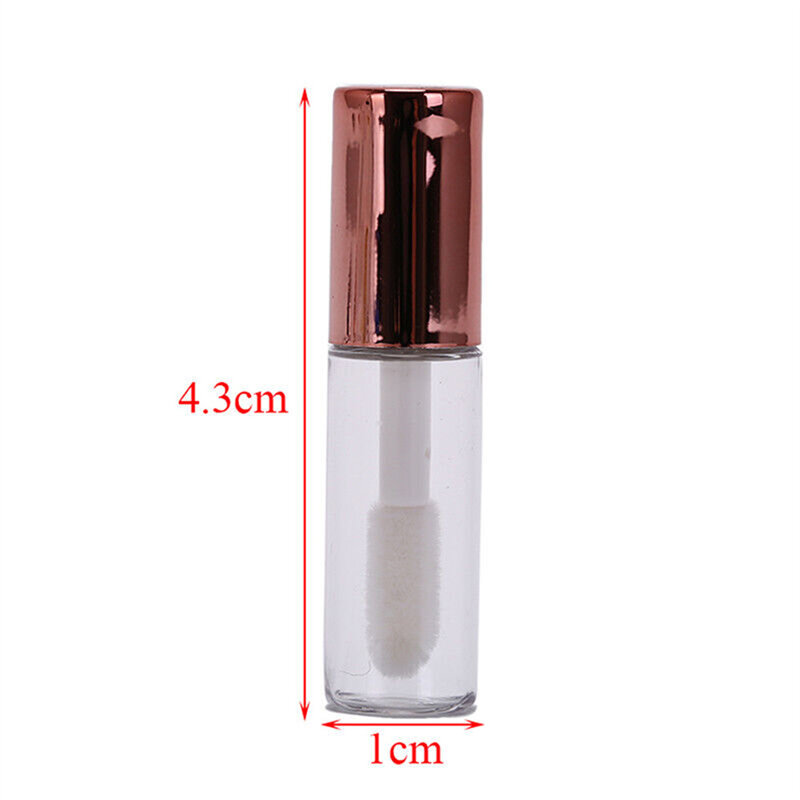 Mini 1.2Ml Lip Glaze Trial ตัวอย่างขวดพลาสติก Diy ลิปสติกคอนเทนเนอร์ฝาครอบคู่มือเครื่องมือแต่งหน้า
