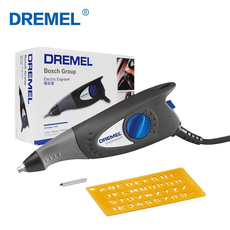 Dremel Engraver Rotary Tool with Stencils Crafting Machine Perfect for DIY Personalizing and Engraving Leather Metal Glass Wood