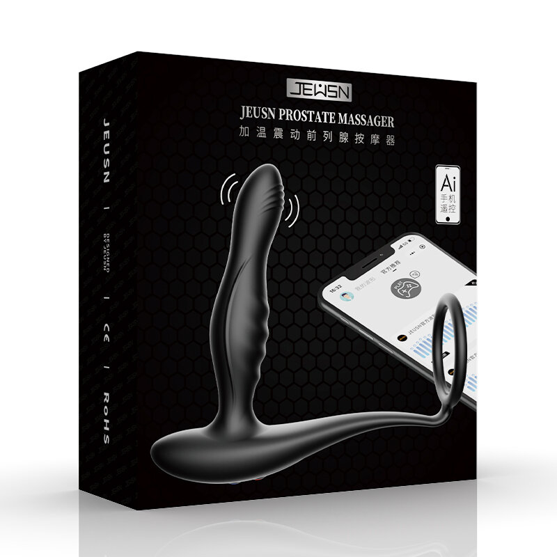 JEUSN Anal Sex Toys Vibrator Male Masturbation Prostate Massage Penis Ring Heated Wireless Remote Control Sex Machine Adult Shop