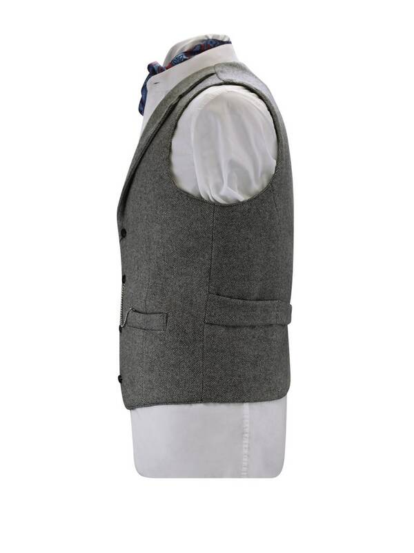 Men's Suit Vest Wedding Slim Business Herringbone Spring Wool Vest Steampunk Vests for Male Waistcoat