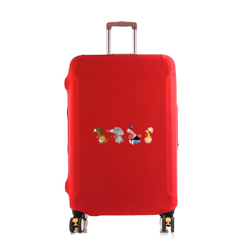 Housse de protection pour bagages, étui anti-poussière élastique, valise, couverture anti-poussière pour chariot à bagages de 18 à 28 pouces, accessoires de voyage, impression de dessins animés