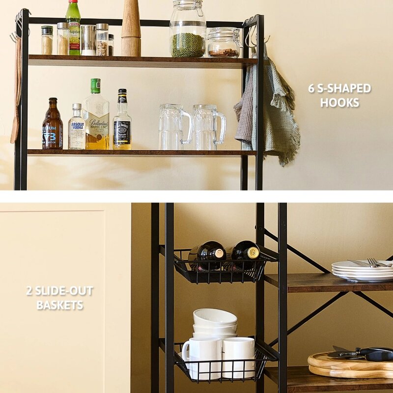 6-poziomowa półka z regulowanymi stojakami kosze kuchenne półka narożna łazienkowe