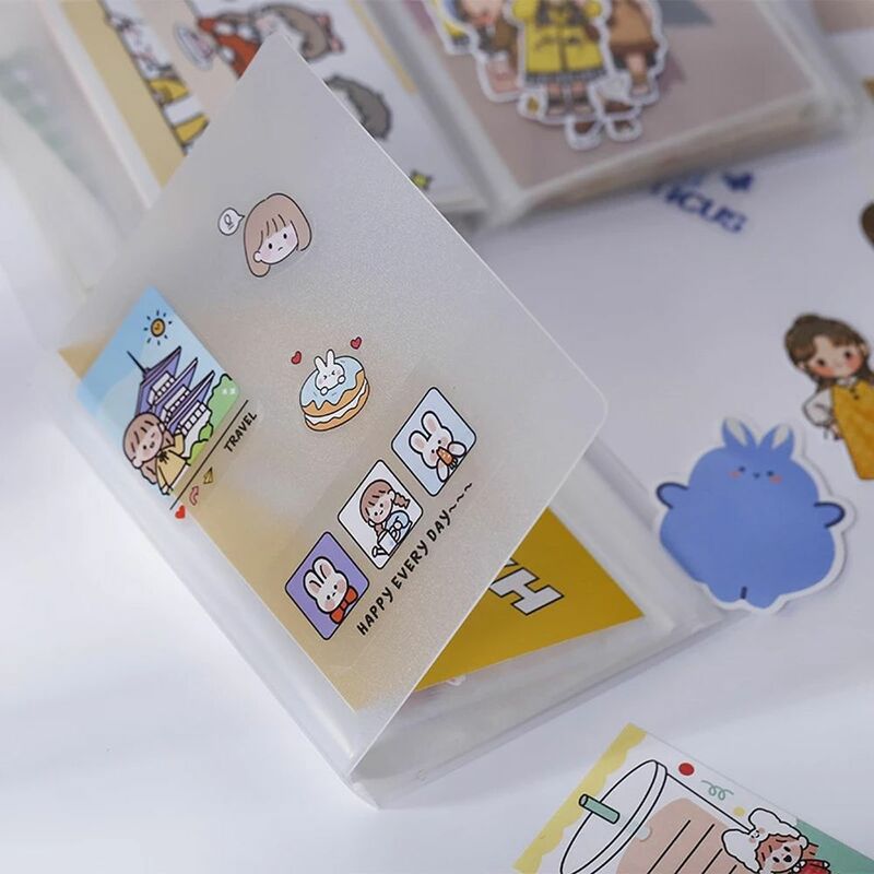 Ticket Bills Card Holder Large Capacity Card Organizer 40 Sheets A6 Storage Book Cards Pocket Book Card Stock Stickers Bag