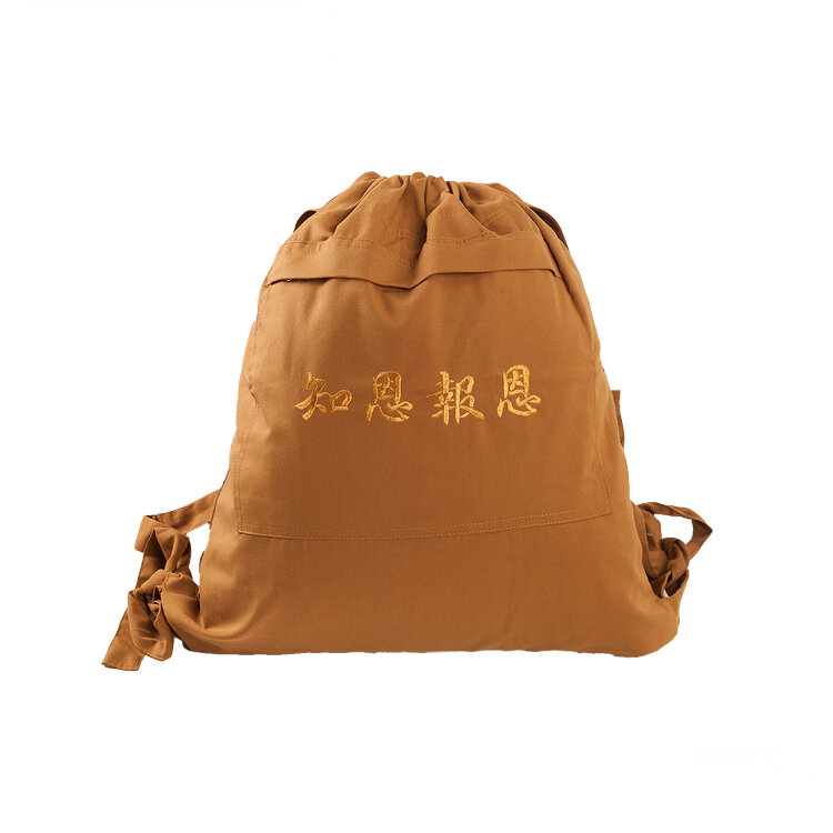 Buddhist Monk Bag Backpacks Canvas Zen Shaolin Monks Backpack Buddha Monk Bags Arhat Kung Fu Bag Meditation Lay Bales Cosplay