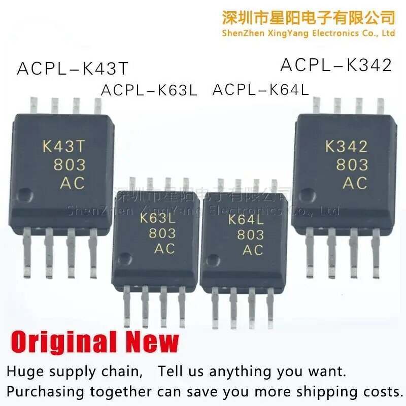 اقتران الضوء الأصلي ، جديد ، ACPL-K342 ، ACPL-K43T ، ACPL-K63L ، ACPL-K64L ، بقعة
