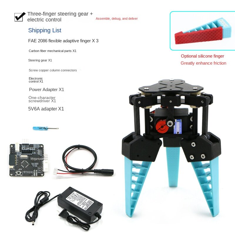 STEM-DIY空気圧電気爪,教育用機械式フィンガー,大型ロード,フレキシブルロボット,バイオニッククロー,2kg