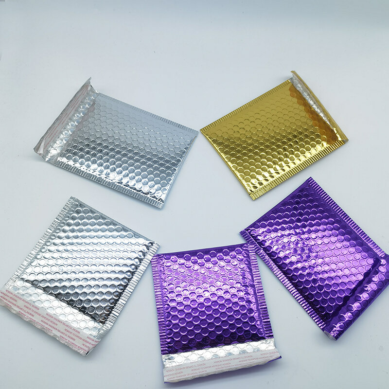 Hysen-bolsa holográfica impermeable para embalaje de regalo, 30 piezas, color plateado, dorado, Morado, negro y rojo