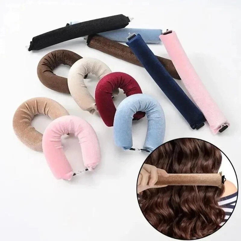3/1pc Heatless Hair Curler No Heat Lazy Hair Rollers Overnight Sleeping Curling Rod Soft Flexi Rods with Hook Hair Styling Tools