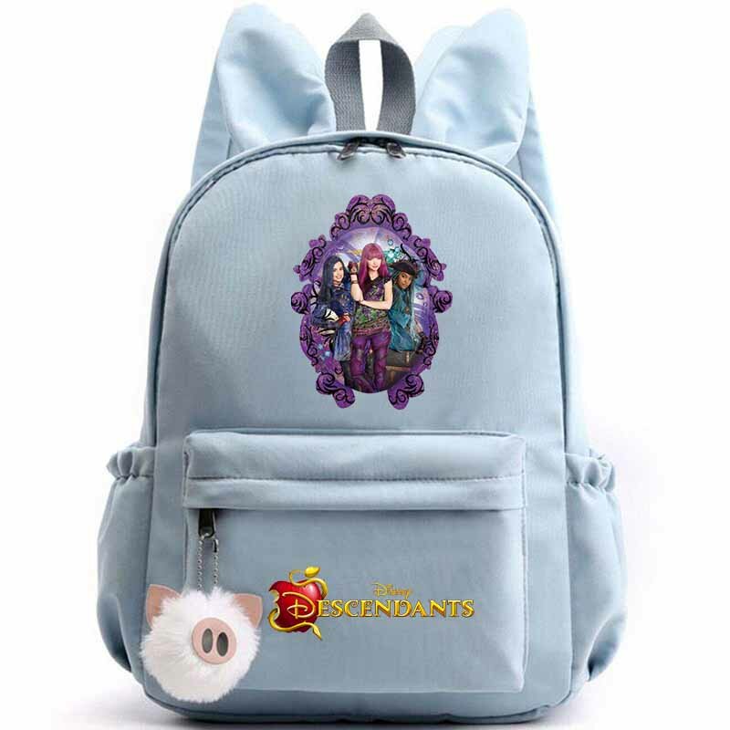 Cute Disney Descendants Backpack for Girls Boys Teenager Children Rucksack Casual School Bags Travel Backpacks Mochila