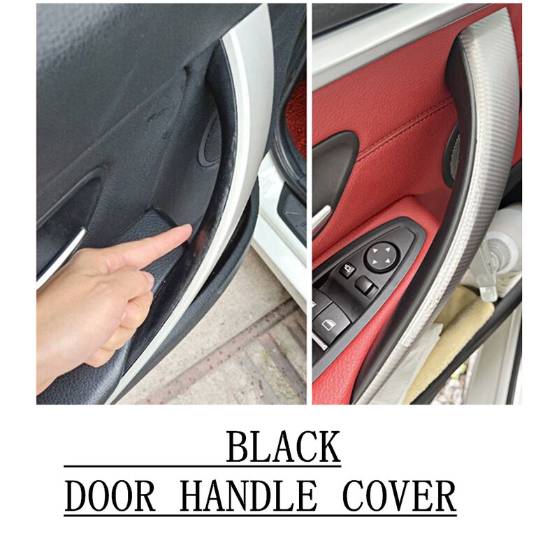 3 Colors Interior Door Handle ABS Trim Protective Cover For BMW 3 Series 4 Series M3 M4 F30 F80 F31 F32 F33 F34 F35 F36 F82