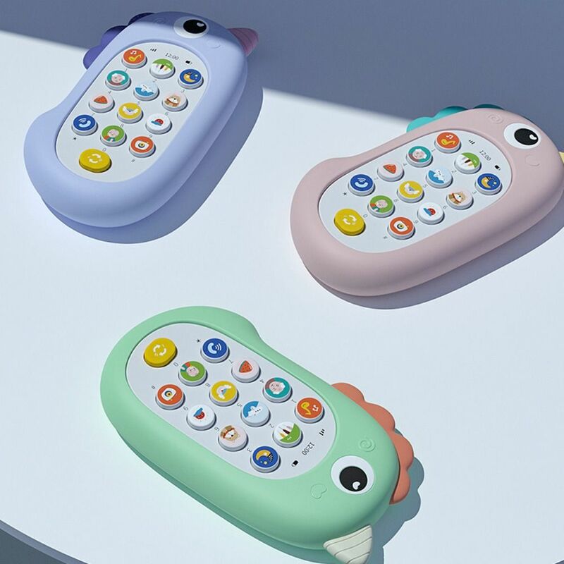 Mainan suara ponsel bayi, mainan simulasi kontrol elektronik untuk tidur musik