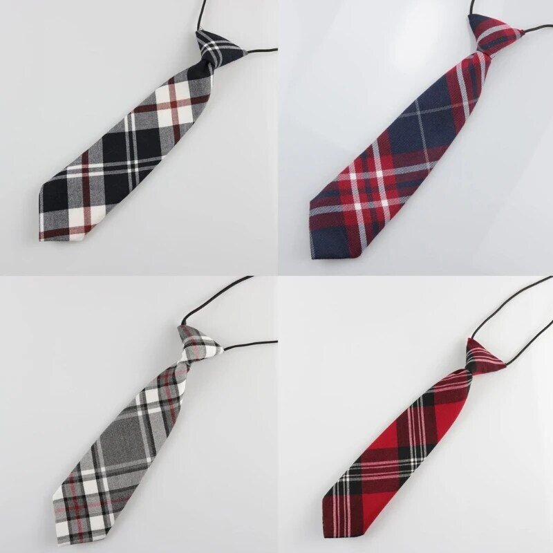 Voorgeknoopte stropdassen Geruite kinderstropdas Jongensstropdassen voor kinderen Voorgeknoopte stropdassen voor jongens