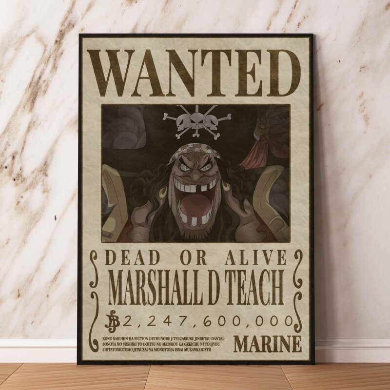 Canvas Prints One Piece Sanji WANTED Poster Home Decoration Paintings Gift Art Classic Picture Hanging Gifts Comics Pictures
