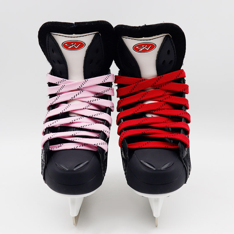 تزلج الأربطة 9 ألوان طبقة مزدوجة جديلة 23-70 بوصة النايلون للرياضة الأسطوانة ديربي الزلاجات أحذية التزلج على الجليد هوكي الزلاجات الأحذية