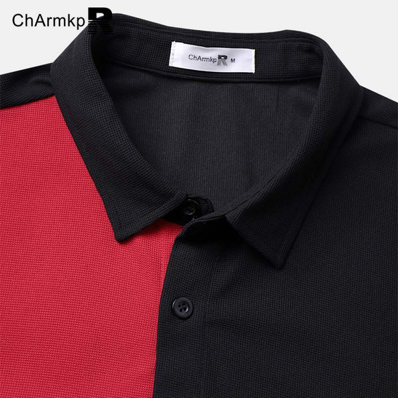 Camisas masculinas de botão de manga curta, tops masculinos, streetwear extragrande, gola virada para baixo, CharmkpR, roupas de verão, 2024