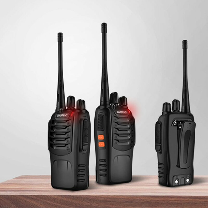 1pcs 888S walkie talkie 888s 400-470MHz 1500mAh 16 Channel Portable two way radio with earpiece 888s transceiver