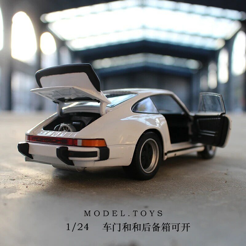 WELLY-coche deportivo de aleación modelo Porsche 1974 Turbo 911, vehículo de juguete de Metal fundido a presión, colección de simulación, regalos de adorno para niños, 1:24, 3,0