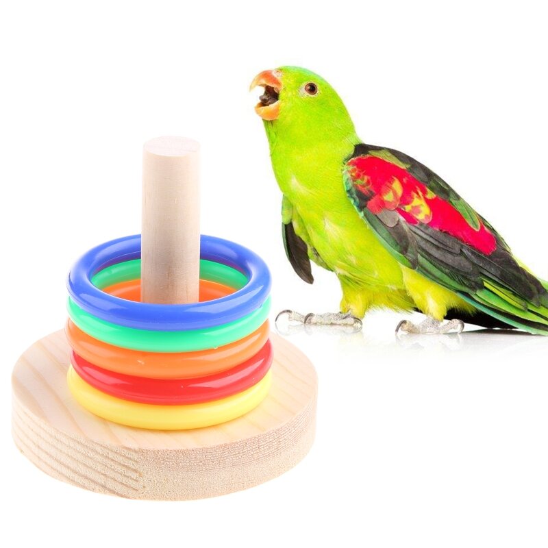 Настольная игрушка-кольцо с попугаем для тренировки интеллекта попугаев, волнистых попугайчиков, корелл