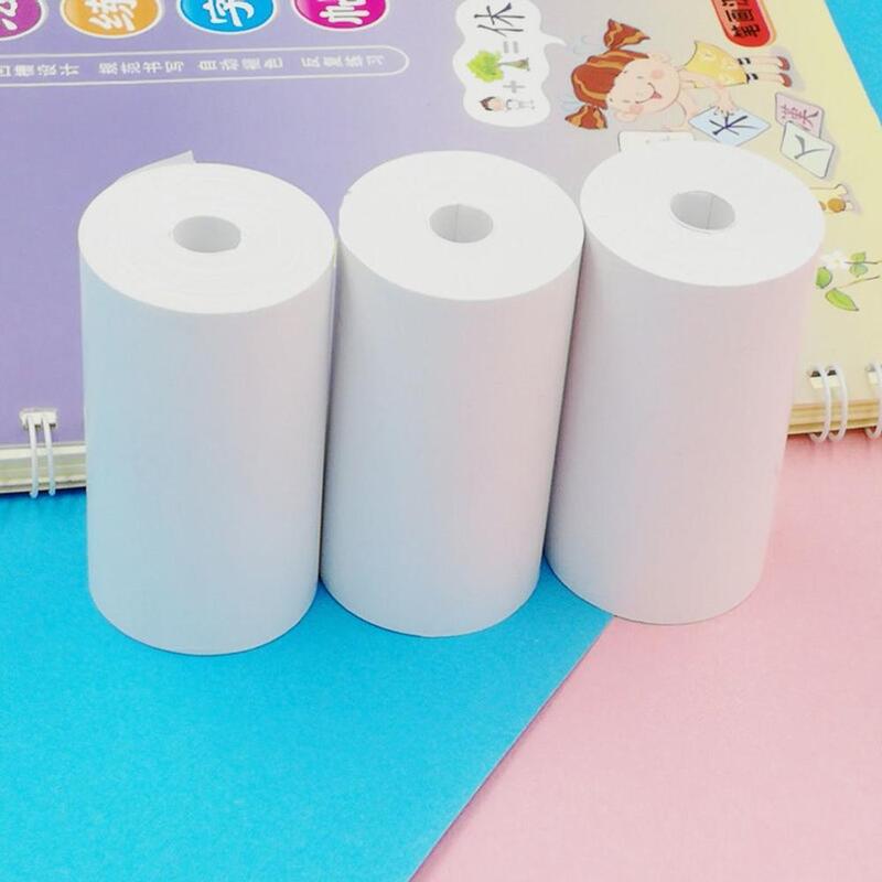 Papel adhesivo imprimible para impresora de bolsillo portátil PAPERANG, 5 rollos de papel térmico directo de 57x30mm